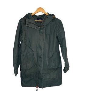 Women’s Abercrombie & Fitch Army Green Utility Jacket Longline Size S